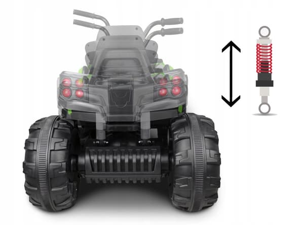 Quad Q2 RED batteri til børn + MP3