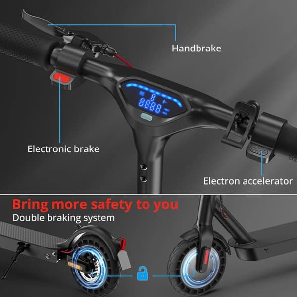El-løbehjul iSinwheel E9T Max - 10" - 500W 36V 10Ah - APP-styring