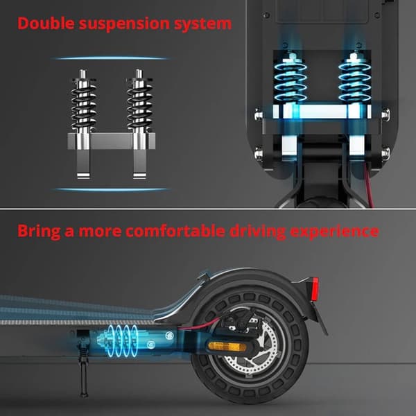 El-løbehjul iSinwheel E9T Max - 10" - 500W 36V 10Ah - APP-styring