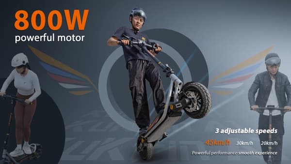 KuKirin A1 Elscooter 800W Motor 48V 13Ah Litiumbatteri 10-tums vakuumdäck 45 km räckvidd 45 km/h Dubbla skivbromsar Elscooter