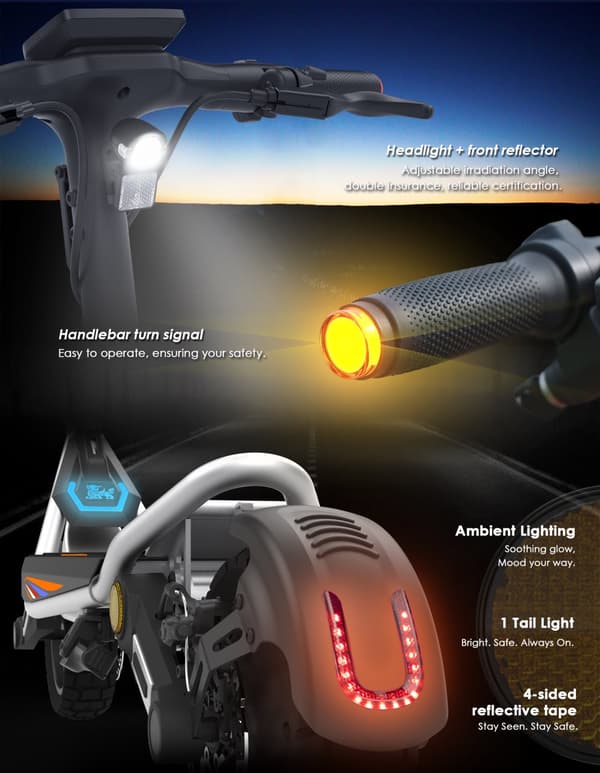 KuKirin A1 Elscooter 800W Motor 48V 13Ah Litiumbatteri 10-tums vakuumdäck 45 km räckvidd 45 km/h Dubbla skivbromsar Elscooter