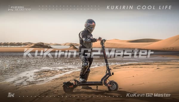 Kukirin G2 Master 52V 20.8Ah 1000W*2 Elscooter, 60 km/h, 70 km räckvidd, 10-tums däck, dubbelmotor, 8-ljussystem