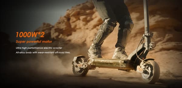 Kukirin G2 Master 52V 20.8Ah 1000W*2 Elscooter, 60 km/h, 70 km räckvidd, 10-tums däck, dubbelmotor, 8-ljussystem