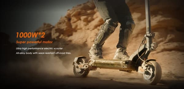 Kukirin G2 Master 2025 Uppgraderad version 60 km/h, 70 km räckvidd, 52V 20.8Ah 1000W*2 Elscooter, 10-tums vakuumdäck