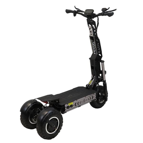 Trehjulet elektrisk løbehjul OOTD T30, 3200W, dobbelt motor, med dobbelt oplader, sort