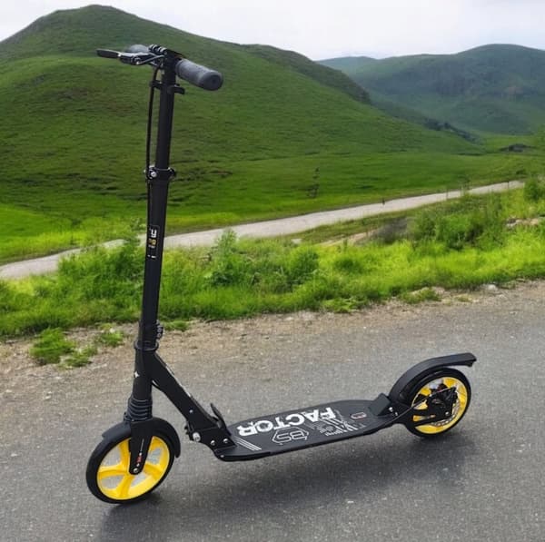 STADSCOOTER FÖR BARN OCH VUXNA STADSTÖTDÄMPARE MED SKIVOR