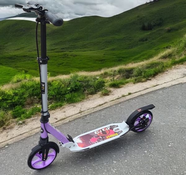 STADSCOOTER FÖR BARN OCH VUXNA STADSTÖTDÄMPARE MED SKIVOR