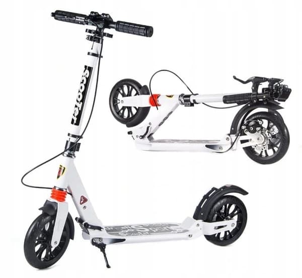 SCOOTER STORE HJUL VOKSEN SCOOTER 20CM SKIVEBREMSE STØDDÆMPERE