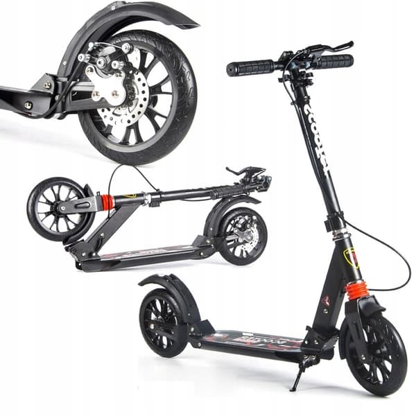 SCOOTER STORE HJUL VOKSEN SCOOTER 20CM SKIVEBREMSE STØDDÆMPERE
