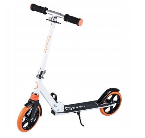 STOR SCOOTER HVID FOLDBAR TO-HJULS STORE HJUL