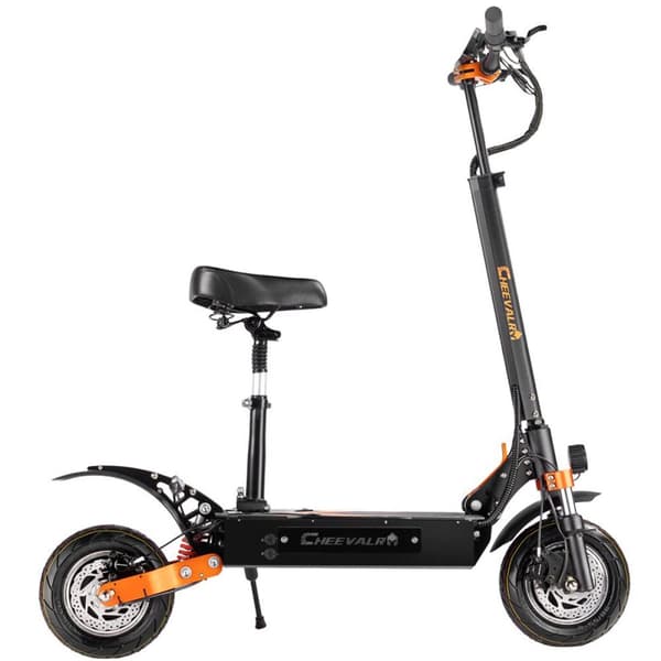 Offroad El-Scooter CHEEVALRY S10, 2*1600W, Dobbelt Motor, 52V 33Ah, Sort