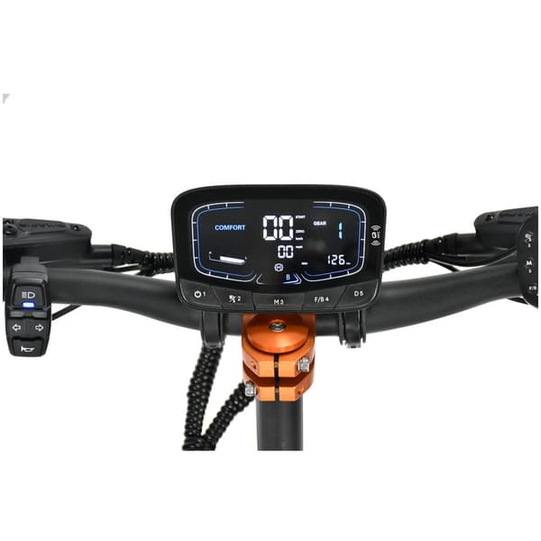 El-scooter CHEEVALRY S11, Off-Road, 6000W, Dobbeltmotor, 60V 38AH, Sort