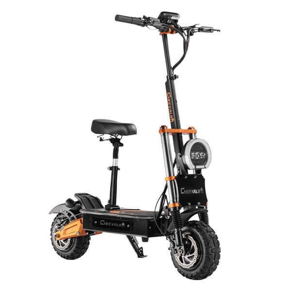 El-scooter CHEEVALRY S11, Off-Road, 6000W, Dobbeltmotor, 60V 38AH, Sort