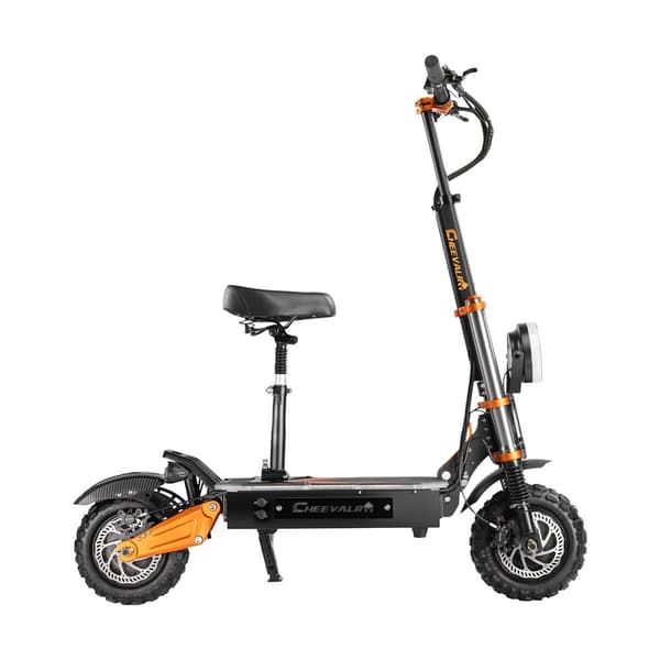 El-scooter CHEEVALRY S11, Off-Road, 6000W, Dobbeltmotor, 60V 38AH, Sort