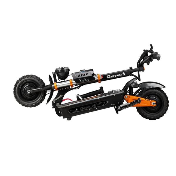 El-løbehjul CHEEVALRY S11 Pro, dobbeltmotorer 6000W 60V 43Ah, understøtter NFC, sort