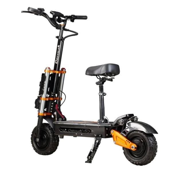 El-løbehjul CHEEVALRY S11 Pro, dobbeltmotorer 6000W 60V 43Ah, understøtter NFC, sort