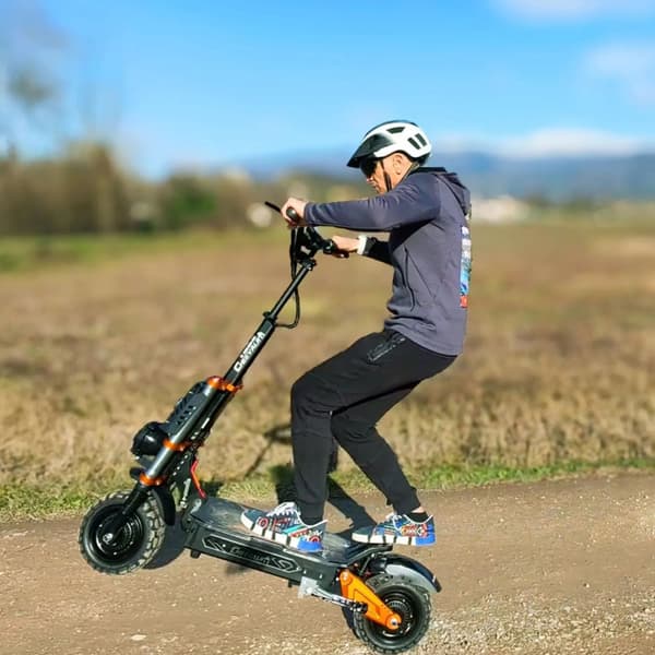 El-løbehjul CHEEVALRY S11 Pro, dobbeltmotorer 6000W 60V 43Ah, understøtter NFC, sort