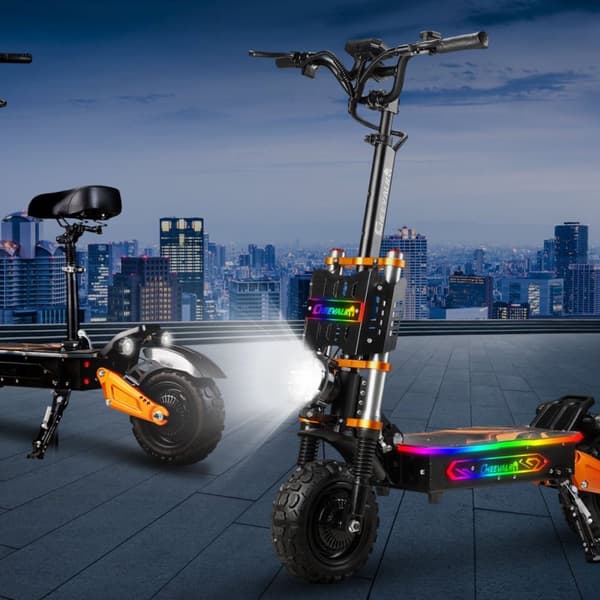 El-løbehjul CHEEVALRY S11 Pro, dobbeltmotorer 6000W 60V 43Ah, understøtter NFC, sort