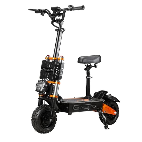 El-løbehjul CHEEVALRY S11 Pro, dobbeltmotorer 6000W 60V 43Ah, understøtter NFC, sort