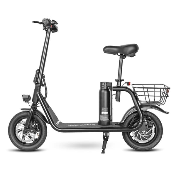 Sammenklappelig elektrisk løbehjul med sæde SAMEBIKE SM-C01, 350W 10,4Ah, 12 tommer