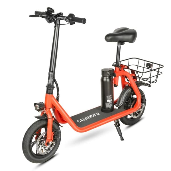 Taittuva sähköpotkulauta istuimella SAMEBIKE SM-C01, 350W 10.4Ah, 12 tuumaa