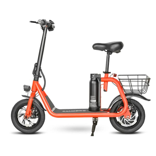 Taittuva sähköpotkulauta istuimella SAMEBIKE SM-C01, 350W 10.4Ah, 12 tuumaa