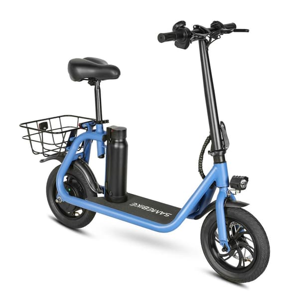 Sammenklappelig elektrisk løbehjul med sæde SAMEBIKE SM-C01, 350W 10,4Ah, 12 tommer