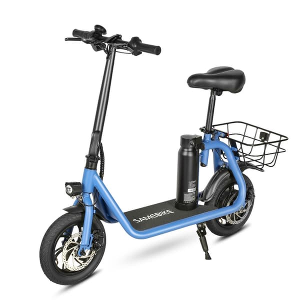 Sammenklappelig elektrisk løbehjul med sæde SAMEBIKE SM-C01, 350W 10,4Ah, 12 tommer