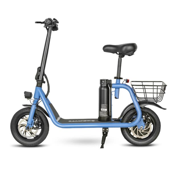 Sammenklappelig elektrisk løbehjul med sæde SAMEBIKE SM-C01, 350W 10,4Ah, 12 tommer