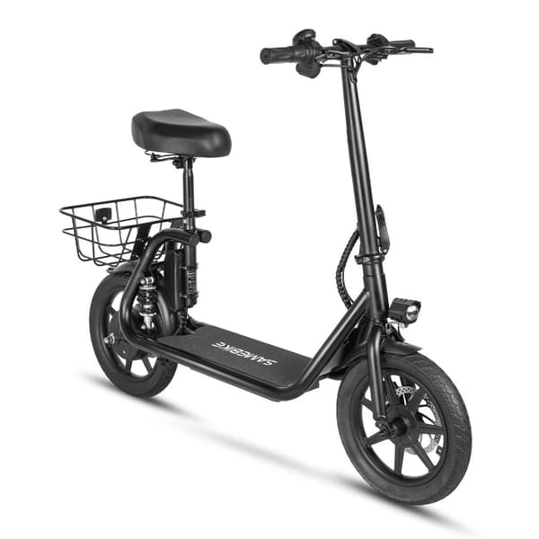Hopfällbar elsparkcykel med säte SAMEBIKE SM-C02, 500W 36V 13Ah, 14"