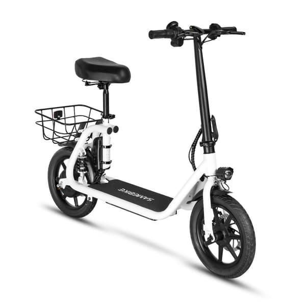 Hopfällbar elsparkcykel med säte SAMEBIKE SM-C02, 500W 36V 13Ah, 14"