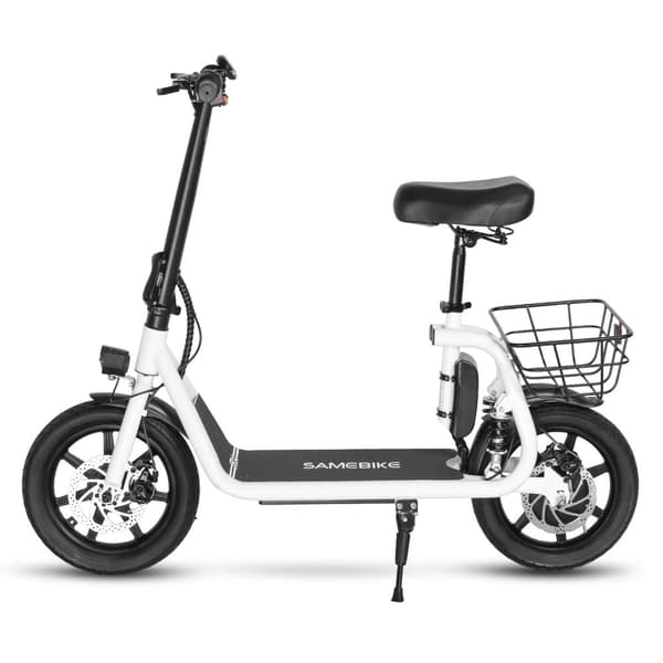 Hopfällbar elsparkcykel med säte SAMEBIKE SM-C02, 500W 36V 13Ah, 14"