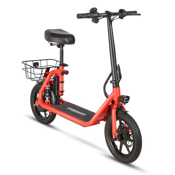 Hopfällbar elsparkcykel med säte SAMEBIKE SM-C02, 500W 36V 13Ah, 14"