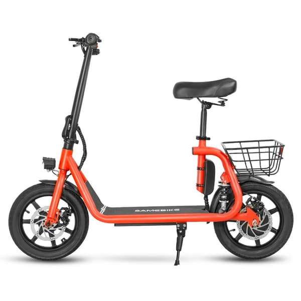 Hopfällbar elsparkcykel med säte SAMEBIKE SM-C02, 500W 36V 13Ah, 14"