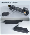 Miniatyrbild 5 av 11: JOYOR C10E 500W motor, 48V 10,4Ah batteri, 10-tums däck, maxhastighet 20 km/h, max körsträcka 40 km/h elscooter