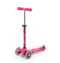 Miniatyrbild 1 av 4: Mikro trehjulig barnskoter Mini Deluxe Rosa