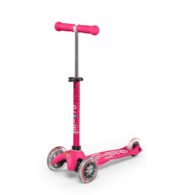 Mikro trehjulig barnskoter Mini Deluxe Rosa Rosa