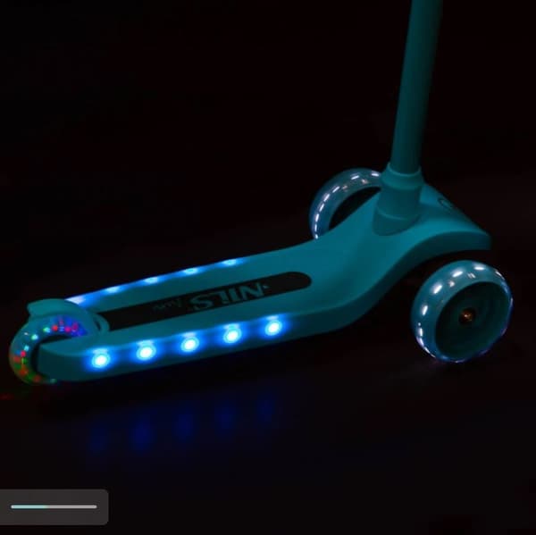 NILS FUN HLB09 LED turkos barnskoter