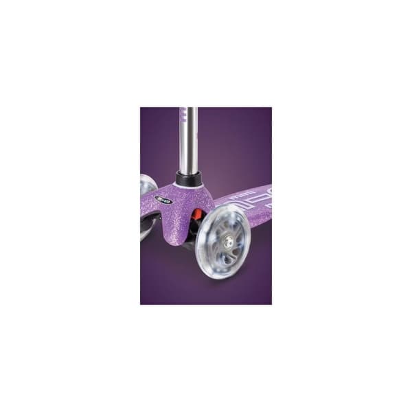 Mini Micro Deluxe Fairy Glitter LED violetti potkulauta