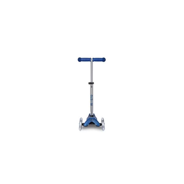 Mini Micro Deluxe Galaxy Glitter LED -tummansininen skootteri