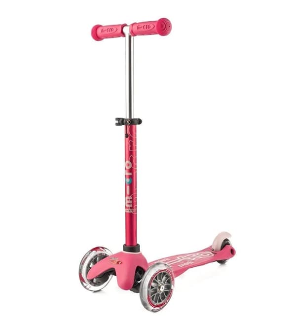 Micro 3-pyöräinen potkulauta/ajokelu Mini 3in1 Deluxe Pinkki