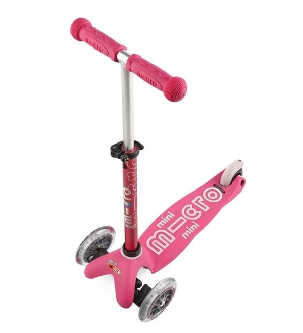 Micro 3-pyöräinen potkulauta/ajokelu Mini 3in1 Deluxe Pinkki