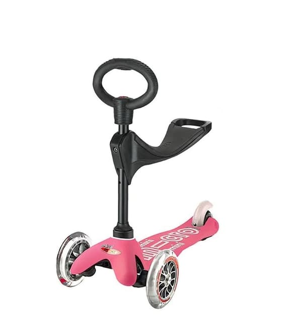 Micro 3-hjulet løbehjul/Ride-On Mini 3i1 Deluxe Pink