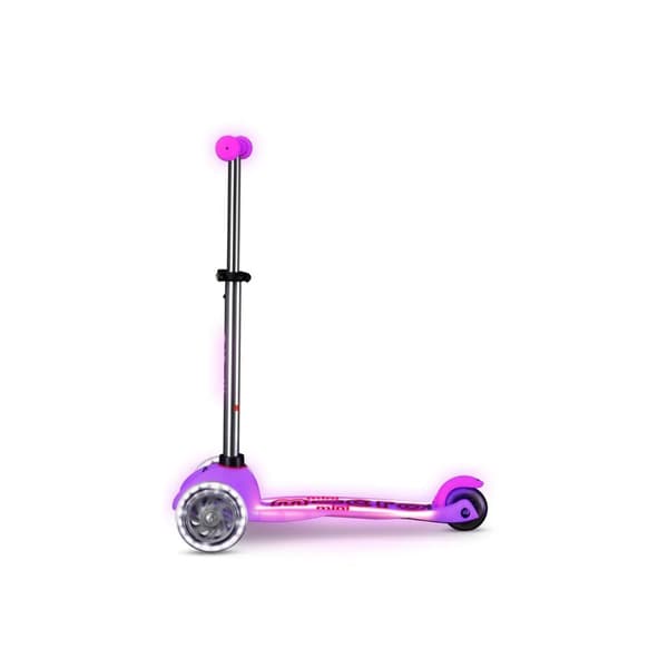 Mini Micro Deluxe Glow LED Plus Frosty Pink -skootteri