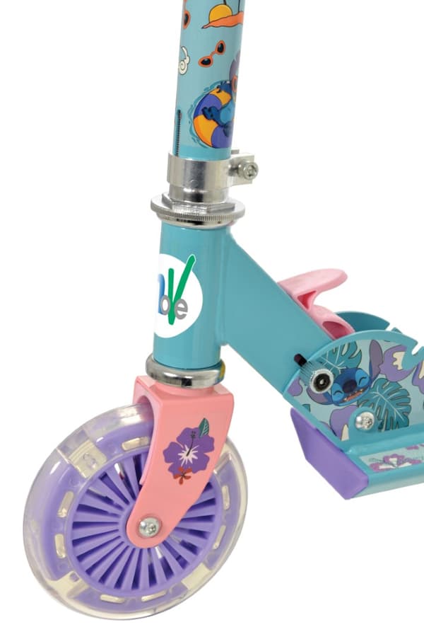 Stitch Hopfällbar Sparkcykel med Lysande Hjul