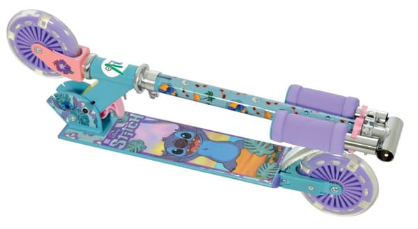 Stitch Hopfällbar Sparkcykel med Lysande Hjul