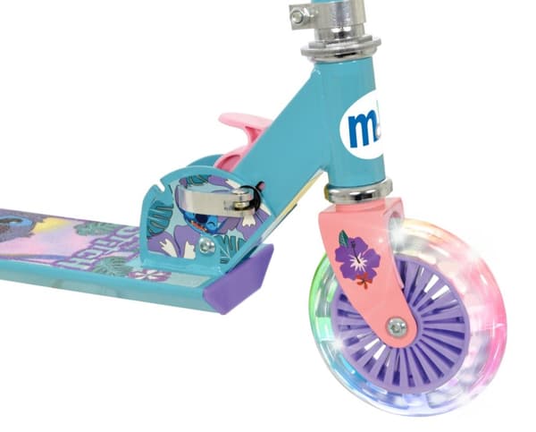 Stitch Hopfällbar Sparkcykel med Lysande Hjul