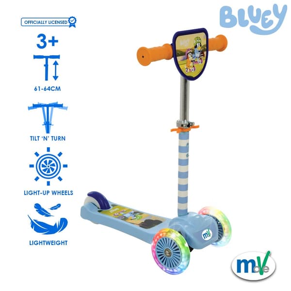 Bluey Mini Go! Tilt Sparkcykel med LED