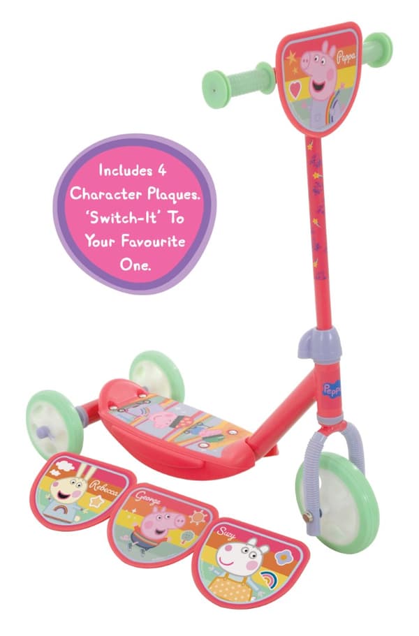 Greta Gris 4-in-1 Deluxe trehjulig Sparkcykel
