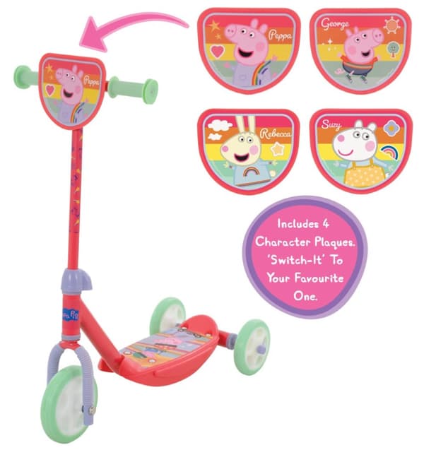 Greta Gris 4-in-1 Deluxe trehjulig Sparkcykel